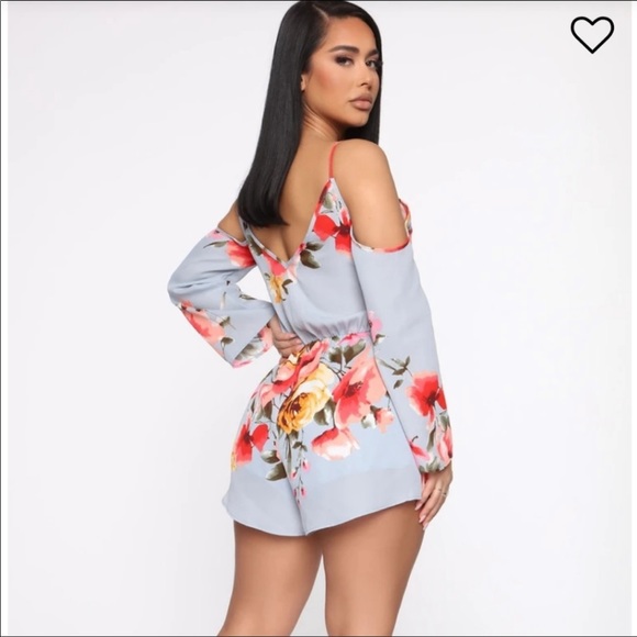Garden escape floral fashion nova romper small - Picture 3 of 4